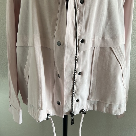 Belle by Kim Gravel Twill Utility Jacket in Pink Quartz Size Medium - Picture 4 of 12